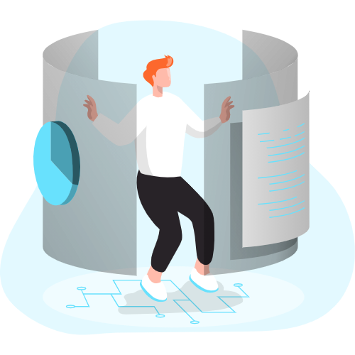 Information carousel_Monochromatic